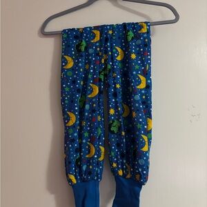 Blue Space-Print Kids Pajama Pants
